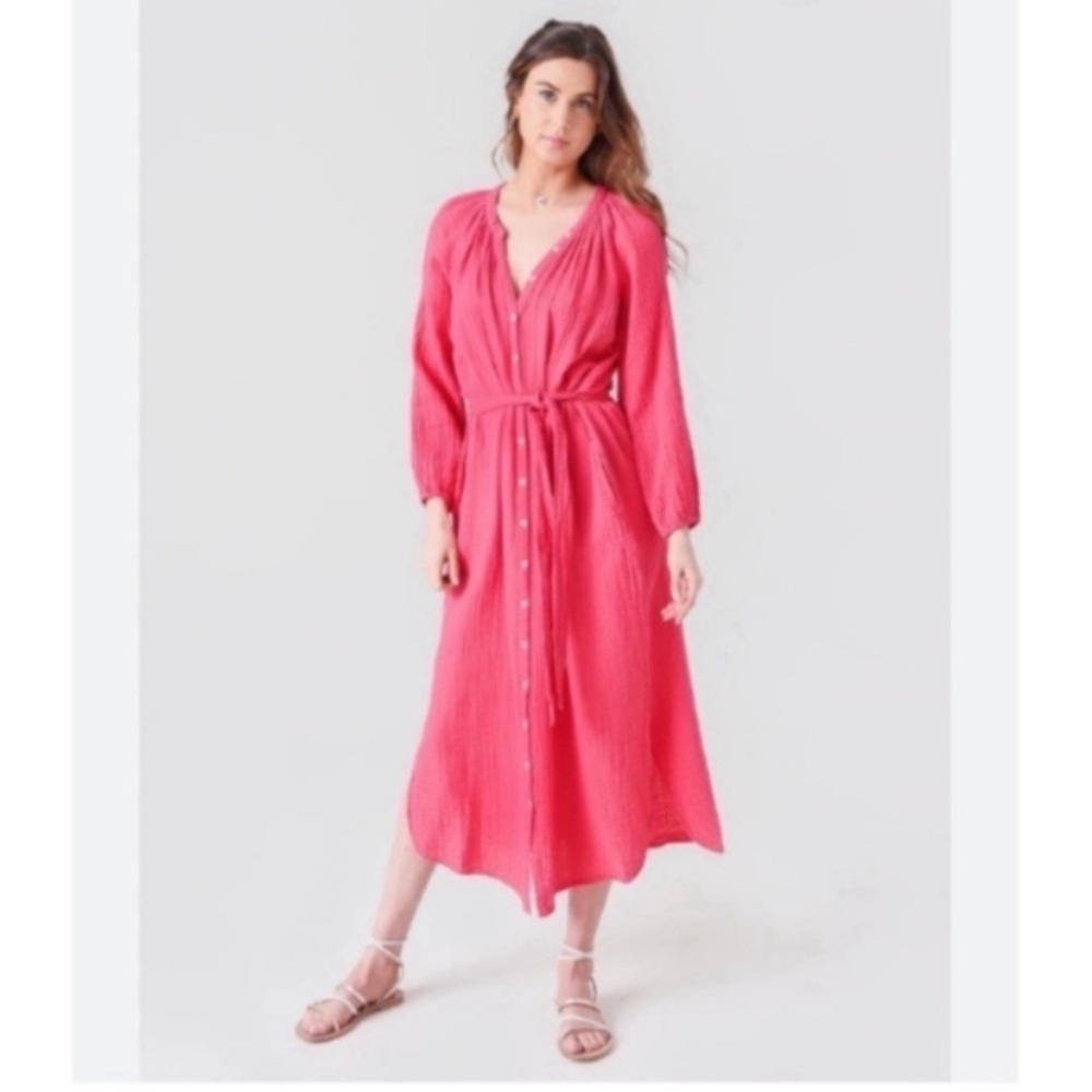XiRENA Pink Midi Dress - Picture 2 of 7